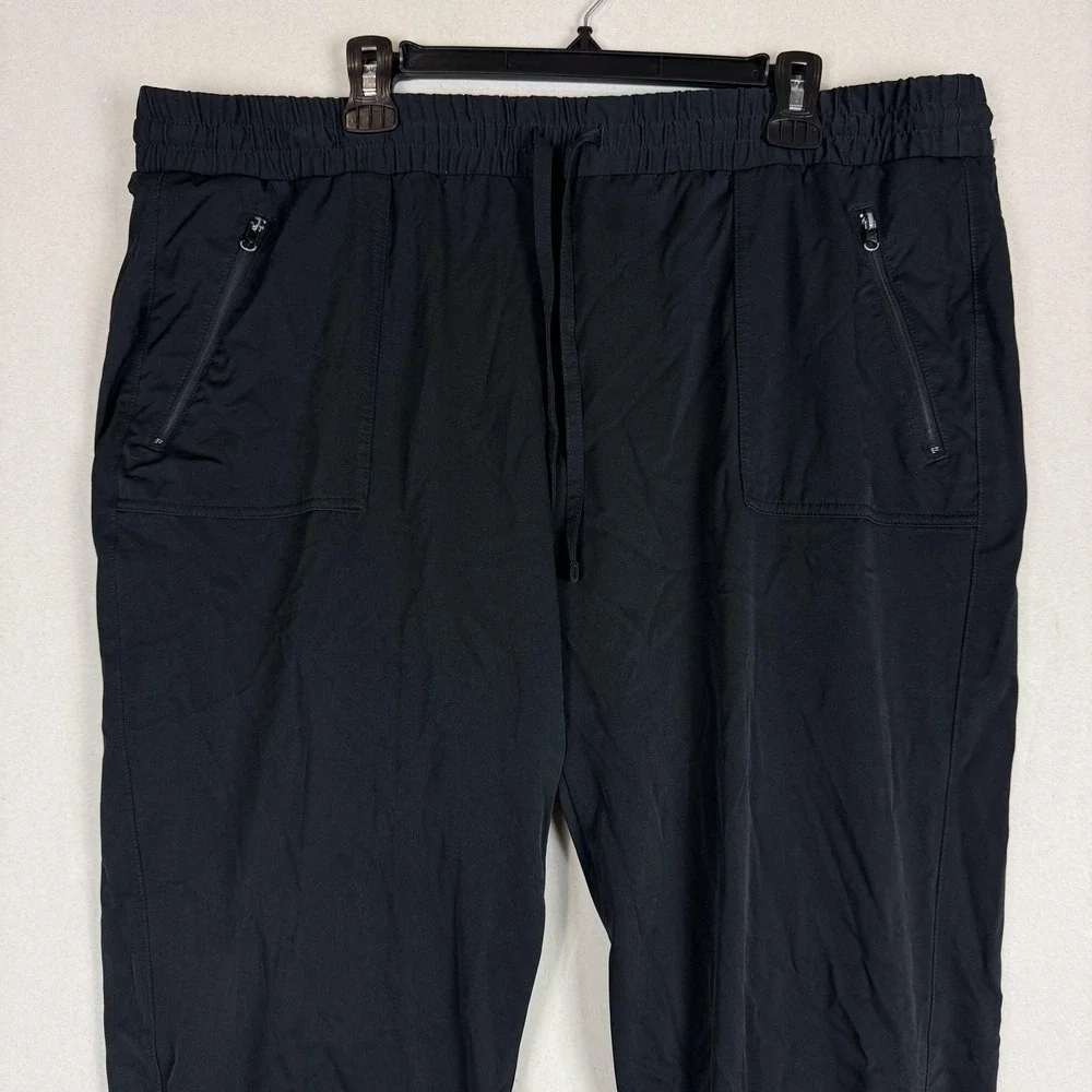 Magellan Outdoors Pants Womens 1X Black Jogger Lost Pines Water Repellent Hiking